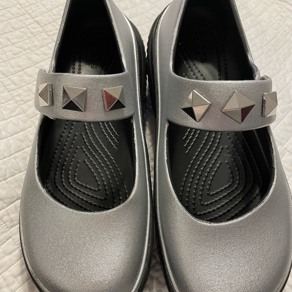 CROCS silver STOMP